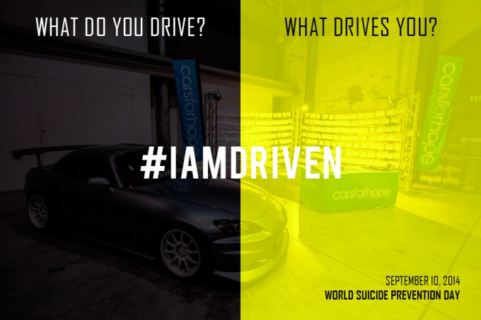 IAMDRIVEN World Suicide Prevention Day Cars For Hope